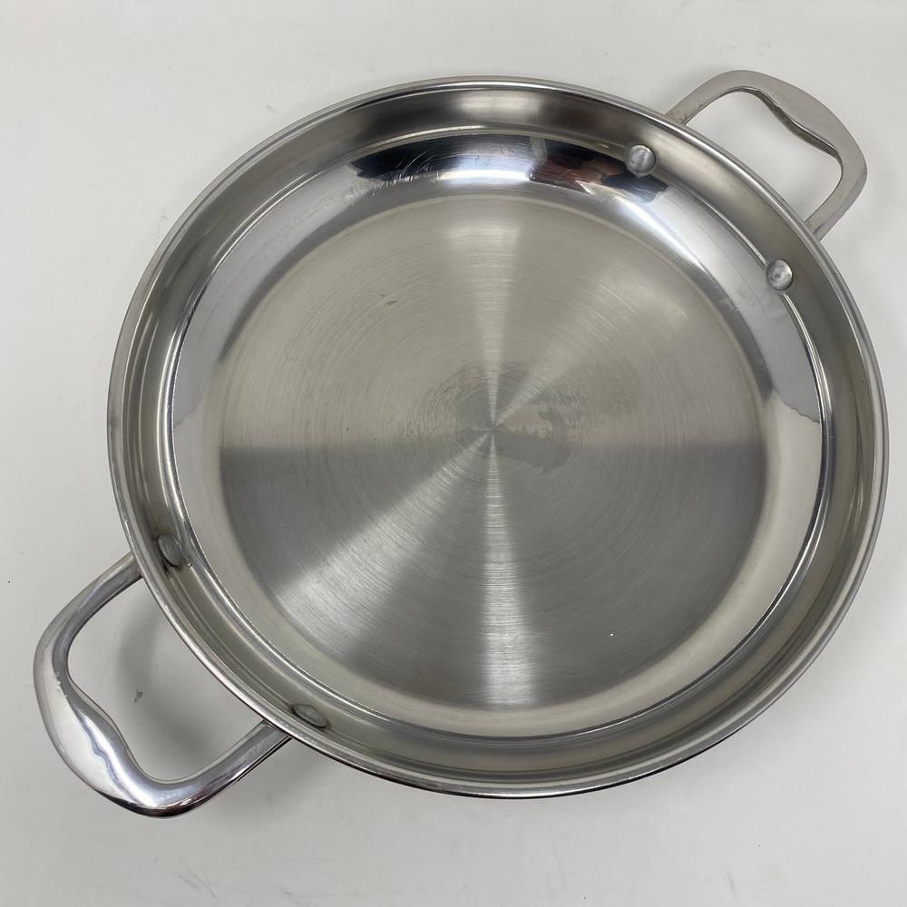Wolfgang Puck Cafe Collection Stainless Steel 12" Everything Pan Skillet No Lid!